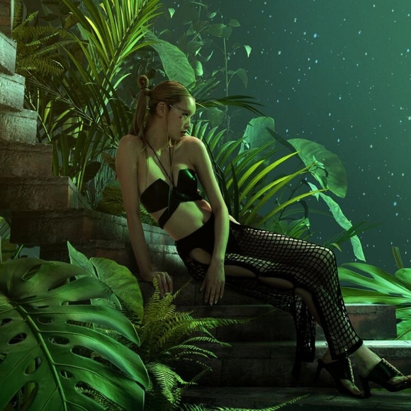 Climate Change Couture Dion Lee Botanical Geometric Hidden Lines Skirt Sz US4 - Picture 16 of 16